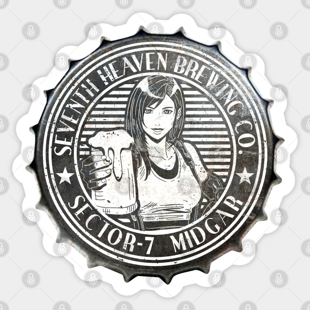 7th Heaven Brewing Co. - Bottle Cap Sticker by CCDesign